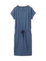 [L]杢調スウェットドローストリングワンピース/ネイビー(993)