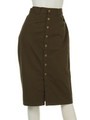 【ANAP】フロントボタンミリタリースカート/KHA