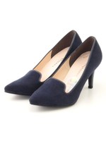 【vanitybeauty】ポインテッドオペラパンプス/ネイビースエード