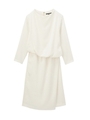 アシンメトリードッキングワンピース/ホワイト(302)