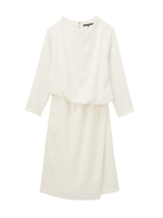 アシンメトリードッキングワンピース/ホワイト(302)