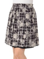 チェックリバーシブルSK　2/クロ