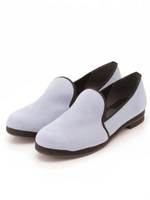 フェイクスェードスリッポン/ブルー1