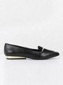 ポインテッドカバードローファー / POINTED COVERED LOAFERS/Black