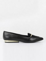 ポインテッドカバードローファー / POINTED COVERED LOAFERS/Black