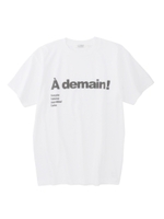 ラバーロゴプリントTシャツ/ホワイト(001)