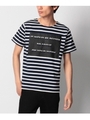 配色メッセージプリントボーダーTシャツ/グレー(312)