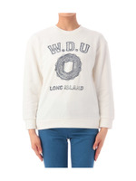 裏毛刺しゅうロゴスウェット/ホワイト(002)