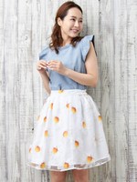 【23日23時59分まで!!】L55マーガレットオーガンジー/SK/オフホワイト