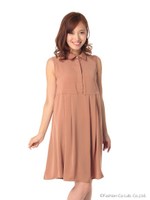 【Cherite by PRIME PATTERN】AラインOP/モカ