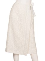 レースペプラムスカート/NVY