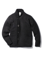 Violet Buffalo Wallowsガーター編みカーディガン/チャコールグレー(014)