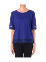 [S]シアー切り替えプルオーバー/ブルー系(092)