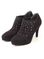 【LeChione】ホットフィックスストーンスエードブーティ/オークS