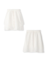 オーガンジーレイヤードスカート/ブラック(019)