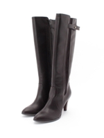 サイドストレッチロングブーツ/ブラウン系(044)