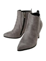 スウェードショートブーツ/グレー