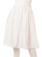 スパンナナローンタックギャザーＳＫ/オフホワイト