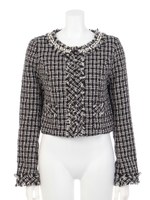 フリンジパールツイードJK/BEG