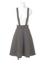 ポンチボーダーフレアSK/オフホワイト