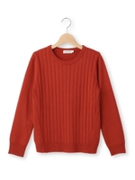 ミックリブプルオーバニット/ライトオレンジ(066)