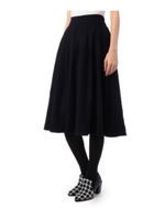 ミモレ丈フレアスカート/ネイビー(093)