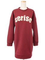 ロゴウラゲワンピース/ダークレッド