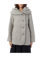 ウール混ビッグ衿ショートジャケット/アイボリー(004)