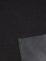 コットンミラノリブOP/ブラック×ブラック