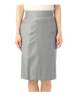 シャンブレータイトスカート/ネイビー(093)