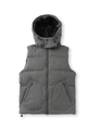 ジャージダウンベスト/ダークグレー(613)