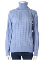 タートルネックニット/サックス