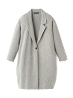 チェスターコート風ニットカーディガン/ネイビー(093)