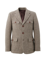 バスケットツイードジャケット/ベージュ系(054)