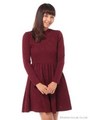 フラワージャガードワンピース/Bordeaux
