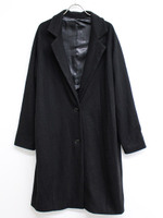 ベーシックチェスターコート/ブラック