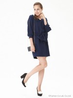 リボンシースルーショルダーOP/PNK