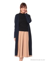 ロングカーディガン/ネイビー