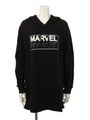 MARVEL ロゴパーカーワンピース/グレー