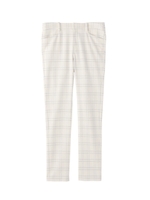 [L]Wウィンドウペンスキニーパンツ/ホワイト系(202)