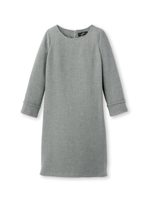 [L]クラシックワッフルワンピース/ライトグレー(911)