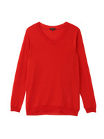 [L]リヨセルコットンハイゲージニット/ホワイト(002)