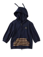 【スキヤキ】踊ってかわいい　蜂のパーカー/ネイビー