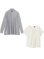 オータムブライトTWINカーディガン/ブラック(019)