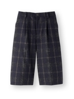 チェックハーフパンツ/ネイビー系(294)