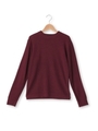 ハイネックリブニット/ボルドー(064)