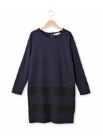 ポンチ切り替えジャガードワンピース/グレー(012)