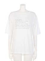 ロゴプリントTシャツ/Gray