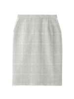 [S]ジャカードチェックタイトスカート/ブルー系(220)