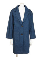 【Bonica Studio】デニムチェスターコート/ブルー